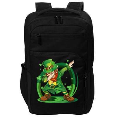 Happy St Patricks Day Dabbing Leprechaun Impact Tech Backpack