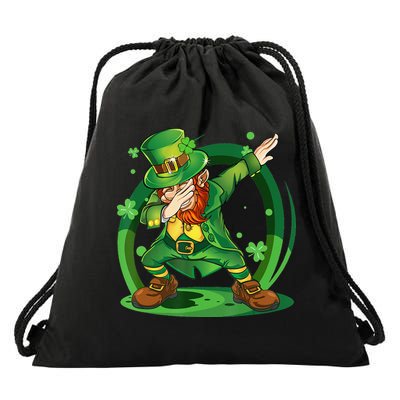 Happy St Patricks Day Dabbing Leprechaun Drawstring Bag