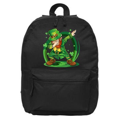 Happy St Patricks Day Dabbing Leprechaun 16 in Basic Backpack