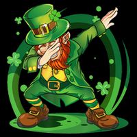 Happy St Patricks Day Dabbing Leprechaun 16 in Basic Backpack