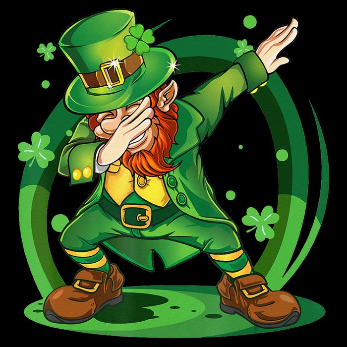 Happy St Patricks Day Dabbing Leprechaun 16 in Basic Backpack