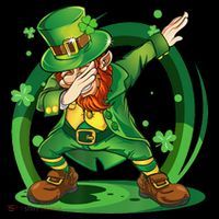 Happy St Patricks Day Dabbing Leprechaun Poster