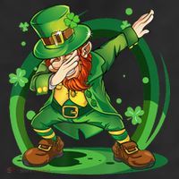Happy St Patricks Day Dabbing Leprechaun 25L Jumbo Tote
