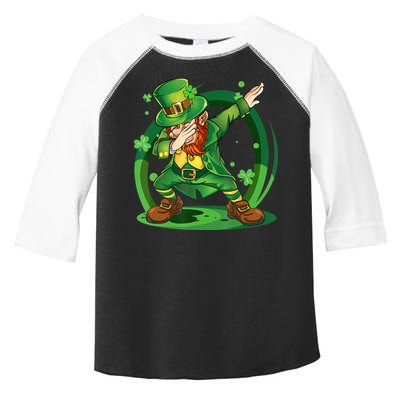 Happy St Patricks Day Dabbing Leprechaun Toddler Fine Jersey T-Shirt