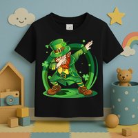 Happy St Patricks Day Dabbing Leprechaun Toddler T-Shirt