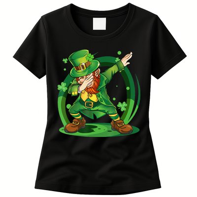Happy St Patricks Day Dabbing Leprechaun Womens T-Shirt