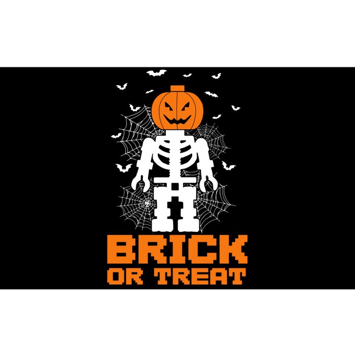 Halloween Skeleton Pumpkin Master Builder Block Building Gifts Bumper Sticker