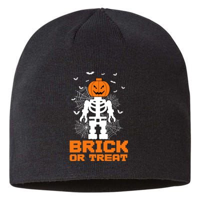 Halloween Skeleton Pumpkin Master Builder Block Building Gifts Sustainable Beanie