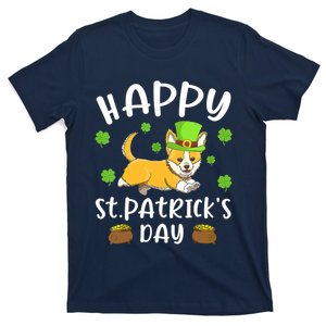 Happy St Patrick's Day Funy Saint Patricks Corgi Dog Gifts T-Shirt