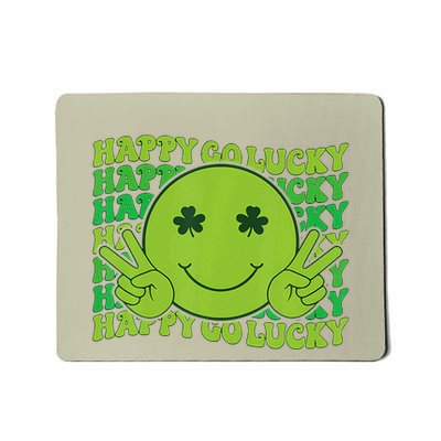 Happy St Patricks Day Lucky Go Groovy Smile Irish Mousepad
