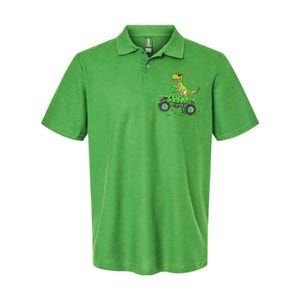 Happy St Patrick's Day boys  Toddler dinosaur Monster turck trex Softstyle Adult Sport Polo