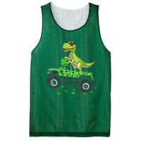 Happy St Patrick's Day boys  Toddler dinosaur Monster turck trex Mesh Reversible Basketball Jersey Tank