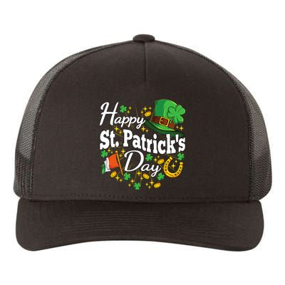 Happy St. Patricks Day Shamrock Irish Saint Patricks Day Yupoong Adult 5-Panel Trucker Hat