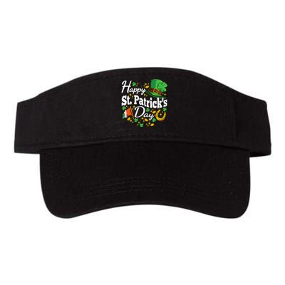 Happy St. Patricks Day Shamrock Irish Saint Patricks Day Valucap Bio-Washed Visor