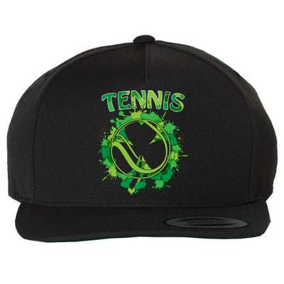 Happy St Patrick's Day Funny Gift Shamrock With Tennis Sport Gift Wool Snapback Cap