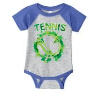 Happy St Patrick's Day Funny Gift Shamrock With Tennis Sport Gift Infant Baby Jersey Bodysuit