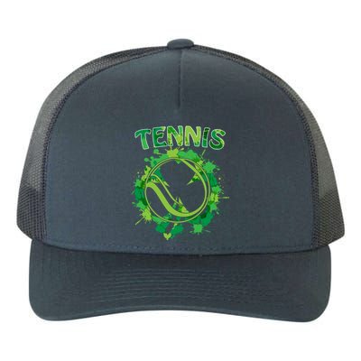 Happy St Patrick's Day Funny Gift Shamrock With Tennis Sport Gift Yupoong Adult 5-Panel Trucker Hat