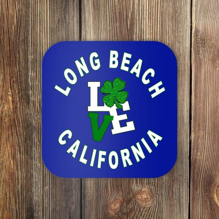 Happy St Patricks Day Long Beach California Gift Coaster