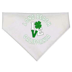 Happy St Patricks Day Long Beach California Gift USA-Made Doggie Bandana