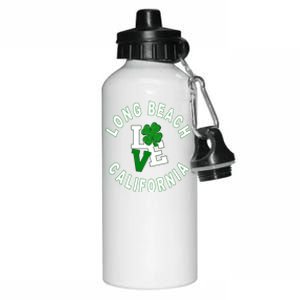 Happy St Patricks Day Long Beach California Gift Aluminum Water Bottle