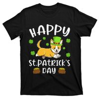 Happy St. Patrick's Day Funy Saint Patricks Corgi Dog T-Shirt