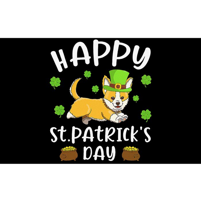 Happy St. Patrick's Day Funy Saint Patricks Corgi Dog Bumper Sticker