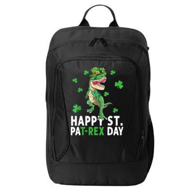 Happy St Patrick's Day T Rex City Backpack