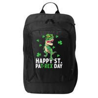 Happy St Patrick's Day T Rex City Backpack