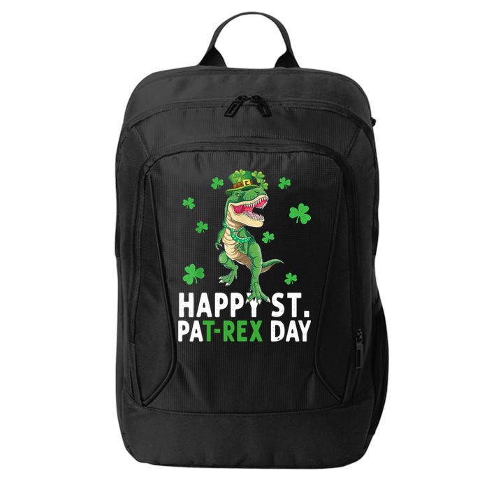 Happy St Patrick's Day T Rex City Backpack