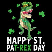 Happy St Patrick's Day T Rex City Backpack