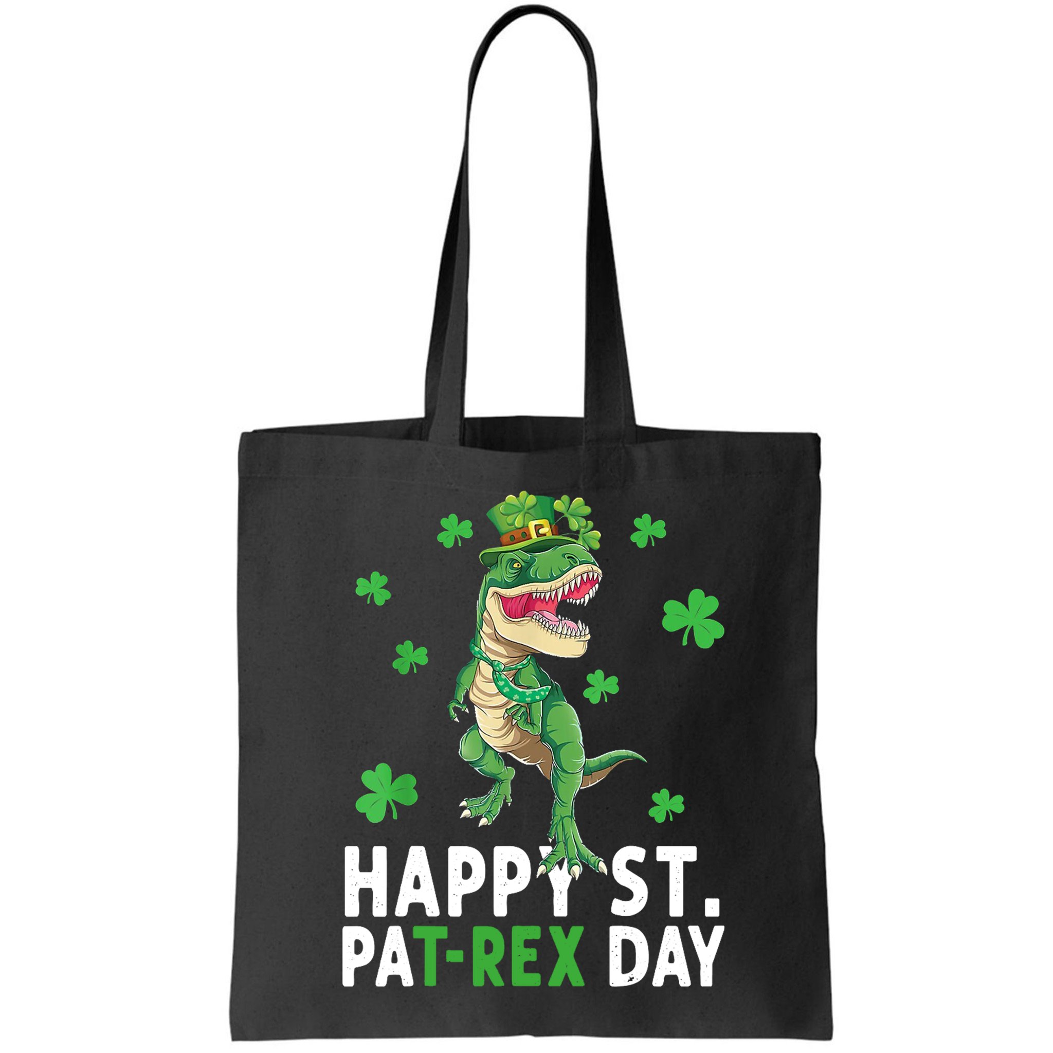 Happy St Patrick's Day T Rex Bag
