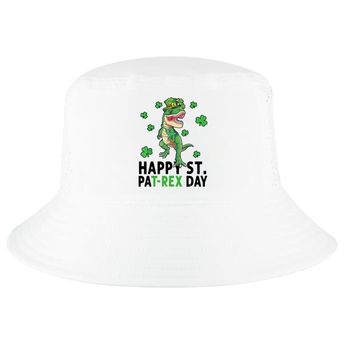 Happy St Patrick's Day T Rex Cool Comfort Performance Bucket Hat