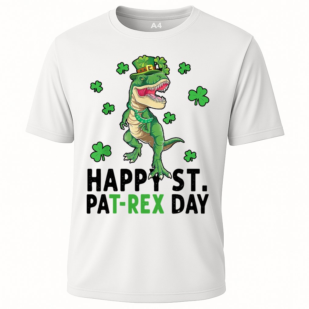 Happy St Patrick's Day T Rex Performance Shirt