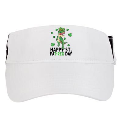 Happy St Patrick's Day T Rex Adult Drive Performance Visor