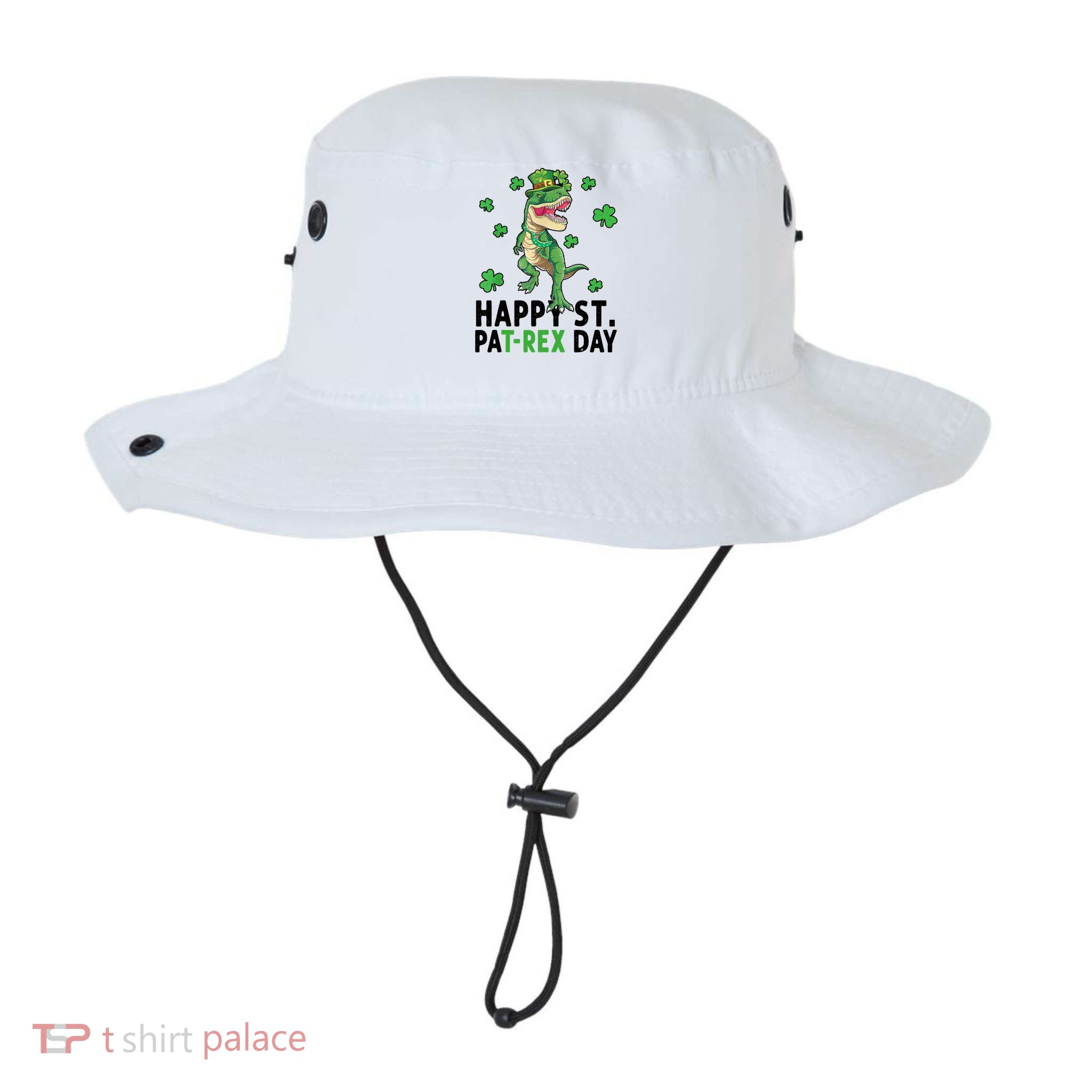 Happy St Patrick's Day T Rex Bucket Hat