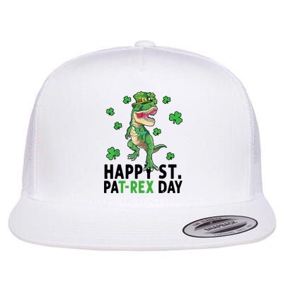 Happy St Patrick's Day T Rex Flatbill Hat