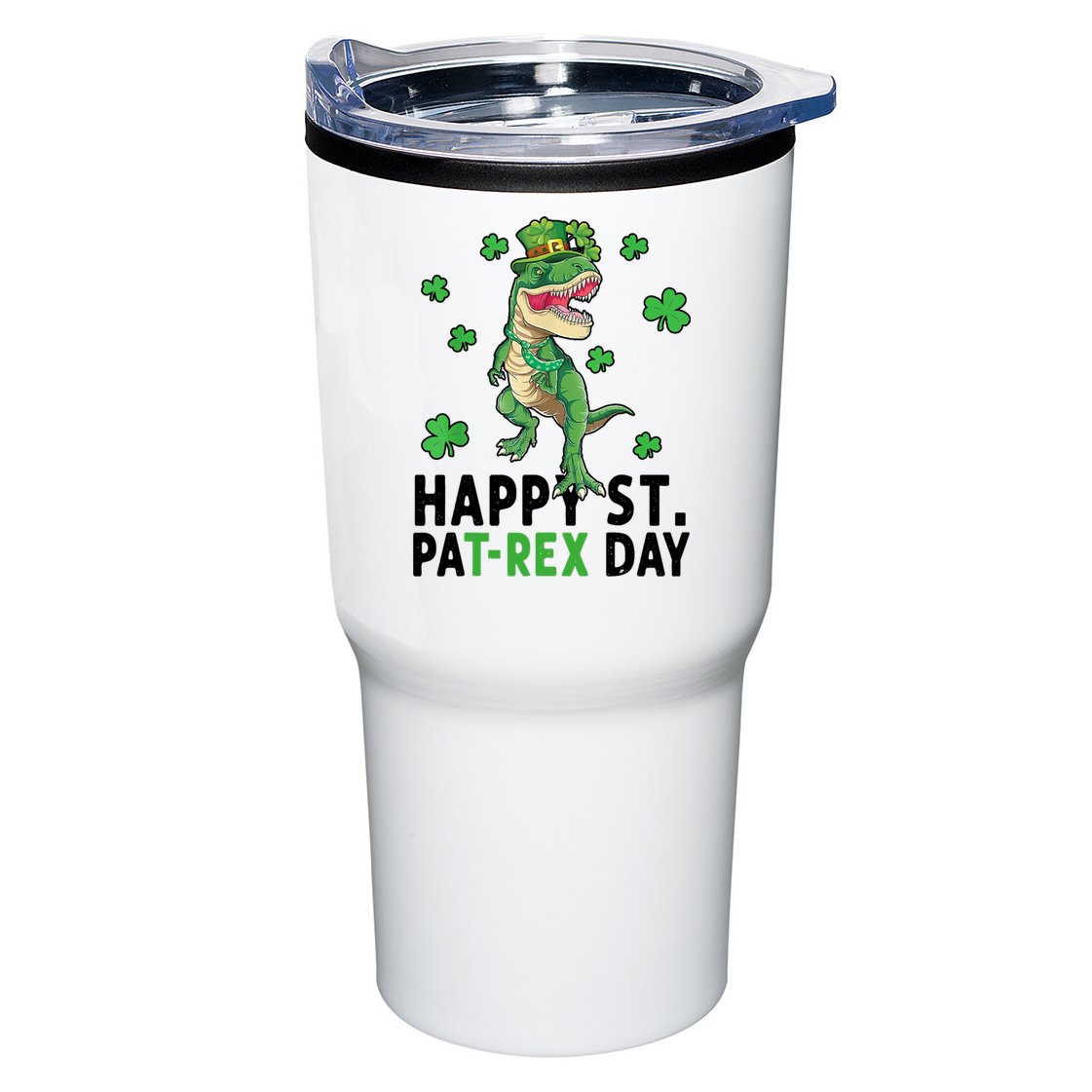 Happy St Patrick's Day T Rex Tumbler