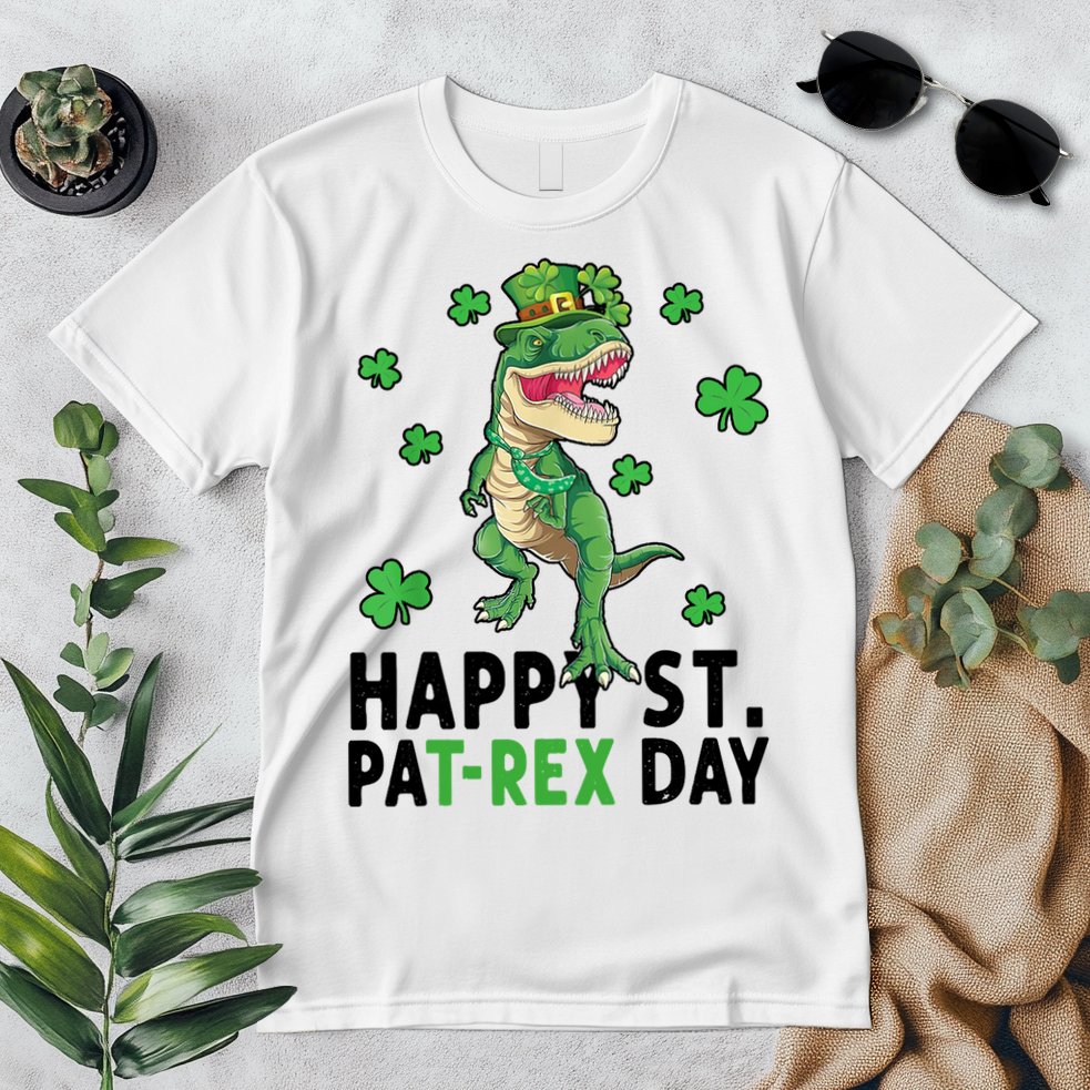 Happy St Patrick's Day T Rex Premium T-Shirt