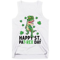 Happy St Patrick's Day T Rex Tank Top