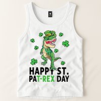 Happy St Patrick's Day T Rex Tank Top