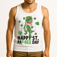 Happy St Patrick's Day T Rex Tank Top
