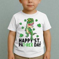 Happy St Patrick's Day T Rex Toddler T-Shirt