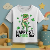 Happy St Patrick's Day T Rex Toddler T-Shirt