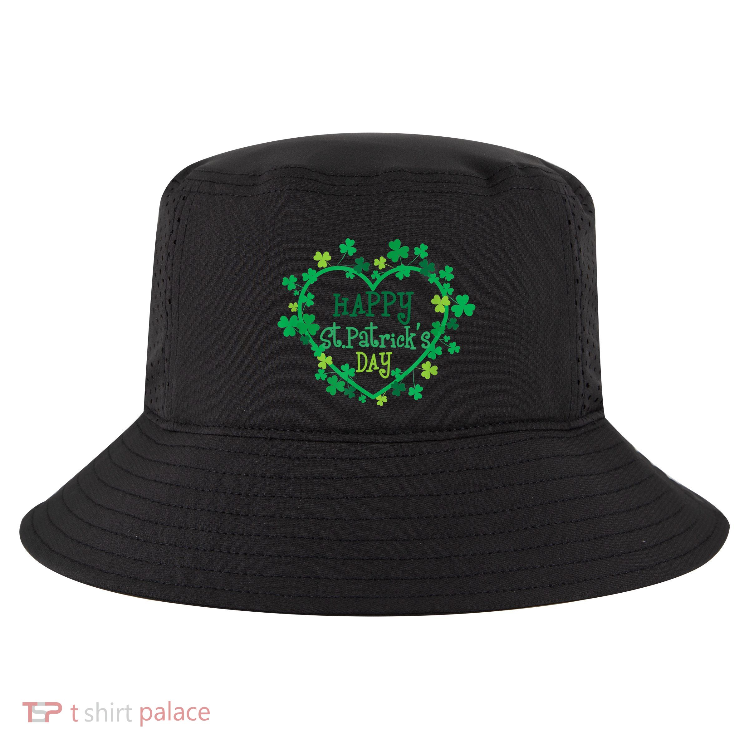 Happy St Patrick's Day Funny Saint Patrick Irish Cute Gift Cool Comfort Performance Bucket Hat