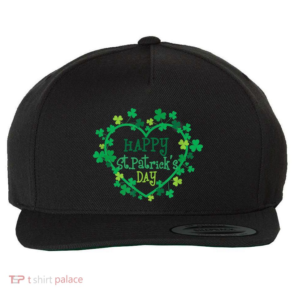 Happy St Patrick's Day Funny Saint Patrick Irish Cute Gift Wool Snapback Cap