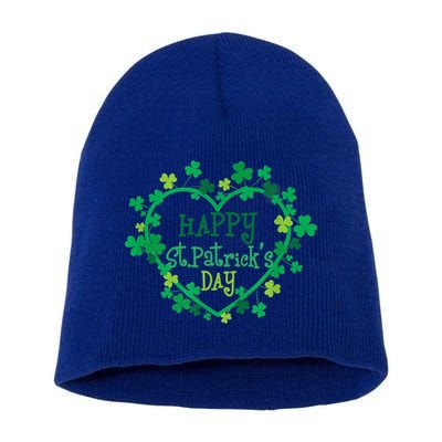 Happy St Patrick's Day Funny Saint Patrick Irish Cute Gift Short Acrylic Beanie