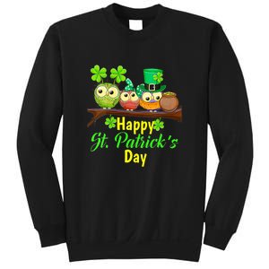 Happy St. Patrick's Day Cute Owls Sweatshirt