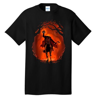 Halloween Scary Pumpkin Headless Horseman Tall T-Shirt