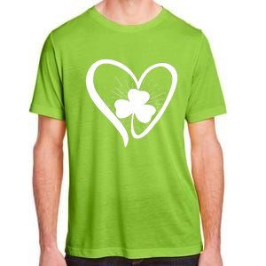 Happy St Patrick's Day Irish Shamrock Heart Family Lucky Day Adult ChromaSoft Performance T-Shirt