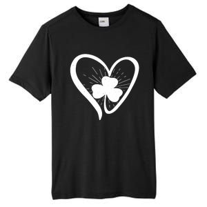 Happy St Patrick's Day Irish Shamrock Heart Family Lucky Day Tall Fusion ChromaSoft Performance T-Shirt